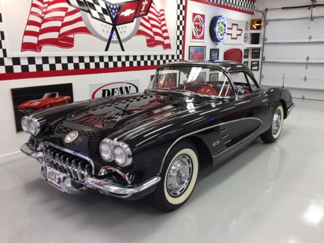 1960 Black Chevrolet Corvette Convertible