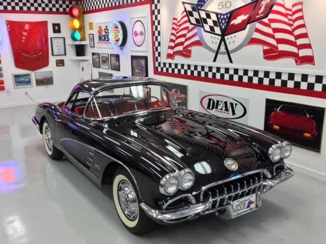 1960 Black Chevrolet Corvette Convertible