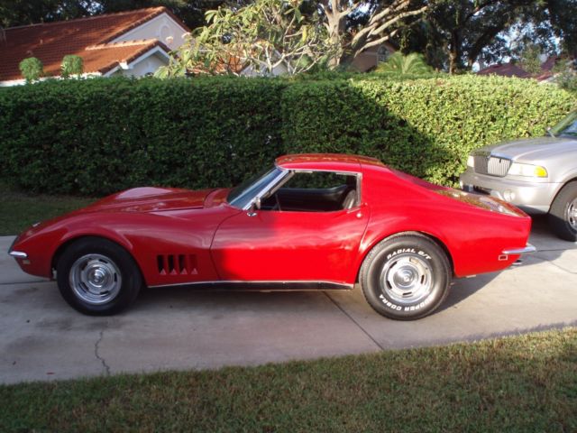 1968 Red Chevrolet Corvette Coupe