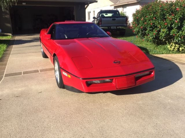 1991 Burgundy Chevrolet Corvette Coupe