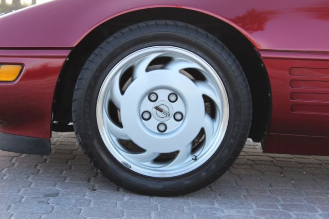 1991 Burgundy Chevrolet Corvette Coupe