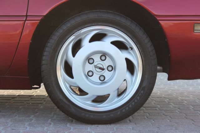 1991 Burgundy Chevrolet Corvette Coupe