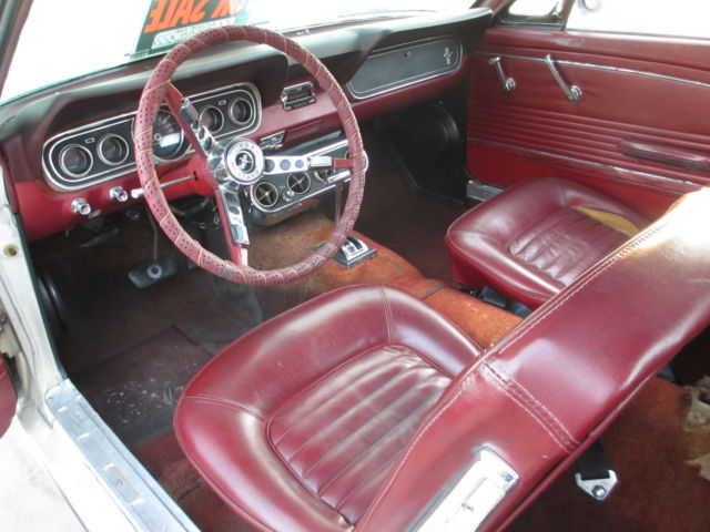 1966 White Ford Mustang Coupe