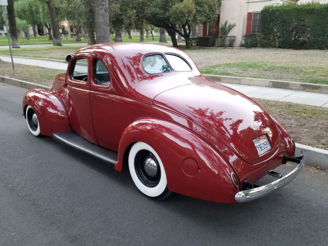 1939 Burgundy Ford Deluxe Coupe