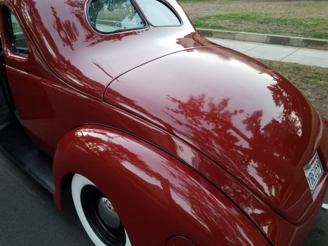 1939 Burgundy Ford Deluxe Coupe
