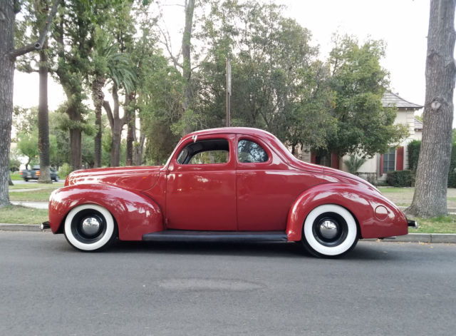 1939 Burgundy Ford Deluxe Coupe