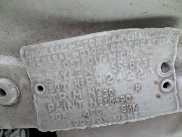 1956 Cadillac DeVille 2dr hard top no post