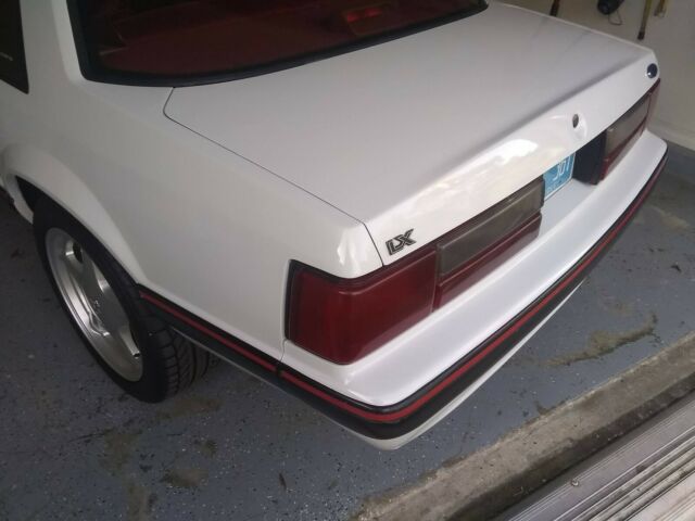 1988 White Ford Mustang Coupe
