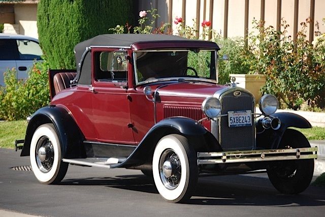 1931 Burgundy Ford Model A Coupe