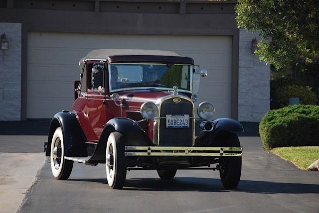 1931 Burgundy Ford Model A Coupe