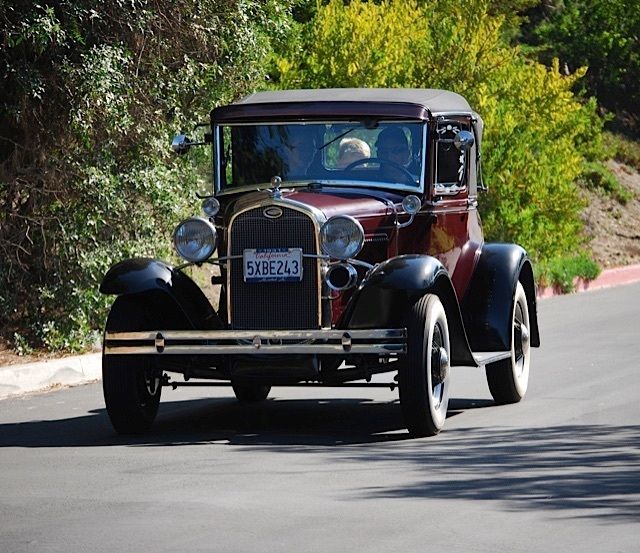 1931 Burgundy Ford Model A Coupe