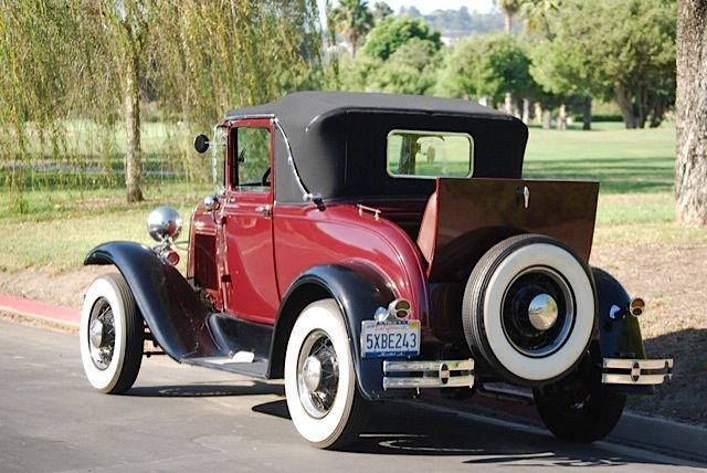 1931 Burgundy Ford Model A Coupe