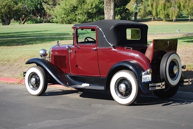 1931 Burgundy Ford Model A Coupe