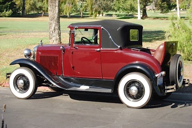 1931 Burgundy Ford Model A Coupe