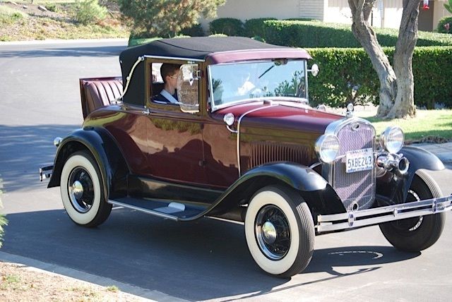 1931 Burgundy Ford Model A Coupe