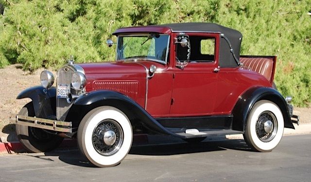 1931 Burgundy Ford Model A Coupe