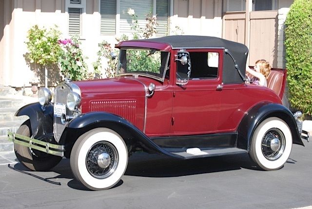 1931 Burgundy Ford Model A Coupe