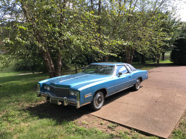1976 Blue Cadillac Eldorado Coupe