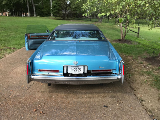1976 Blue Cadillac Eldorado Coupe