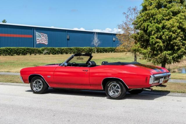 1970 Red Chevrolet Chevelle Convertible