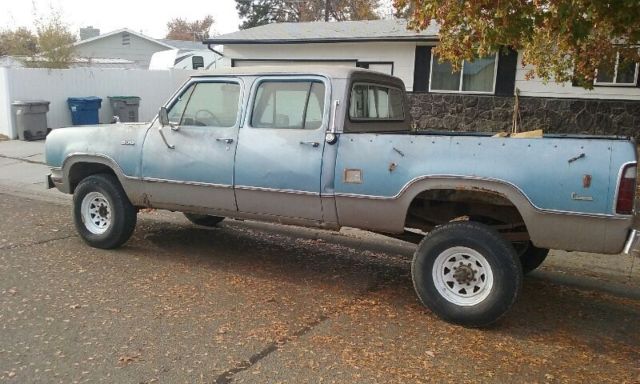 1973 Blue Dodge Power Wagon Crew Cab Pickup