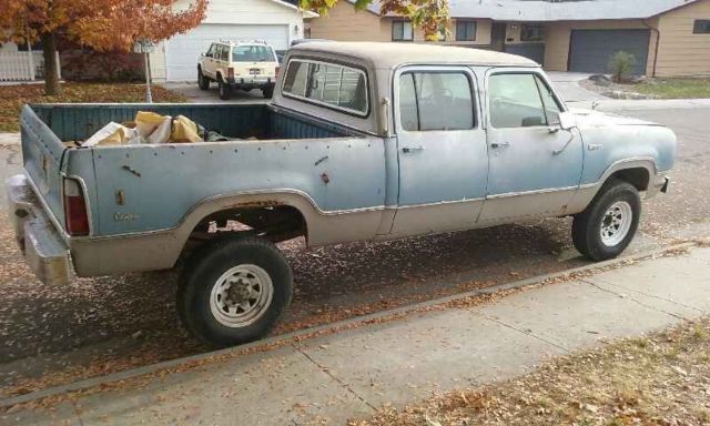 1973 Blue Dodge Power Wagon Crew Cab Pickup