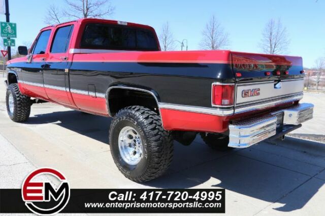 1988 RED/BLACK GMC Sierra 3500 Crew Pickup