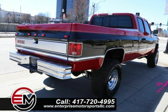 1988 RED/BLACK GMC Sierra 3500 Crew Pickup
