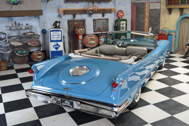 1957 Blue Chrysler Imperial Convertible