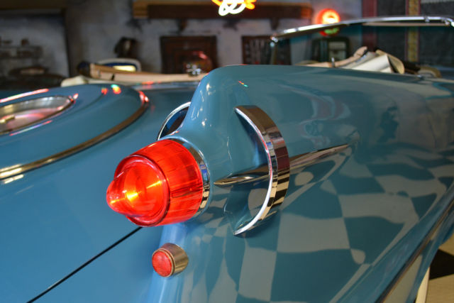 1957 Blue Chrysler Imperial Convertible