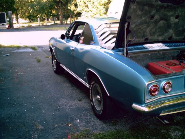 1965 Blue Chevrolet Corvair Coupe