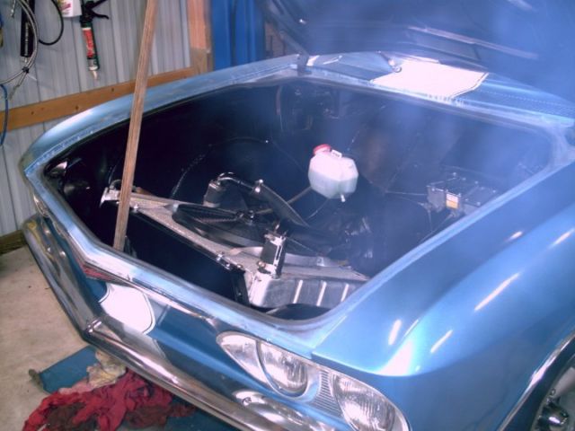 1965 Blue Chevrolet Corvair Coupe