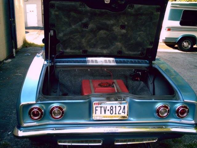 1965 Blue Chevrolet Corvair Coupe