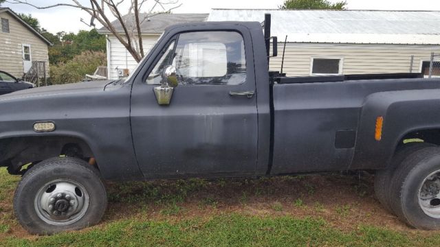 1984 Black Chevrolet C/K Pickup 3500 Standard Cab Pickup