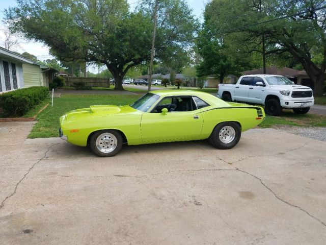 1973 Green Plymouth Barracuda Coupe