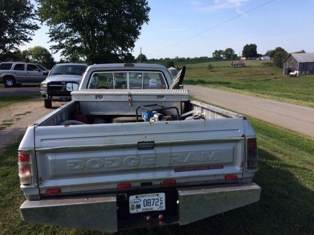 1990 Gray Dodge Ram 3500