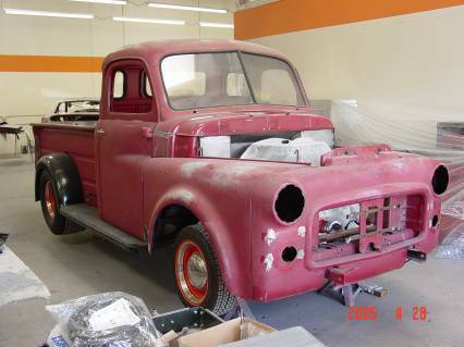 1951 White / Orange Dodge B-3C