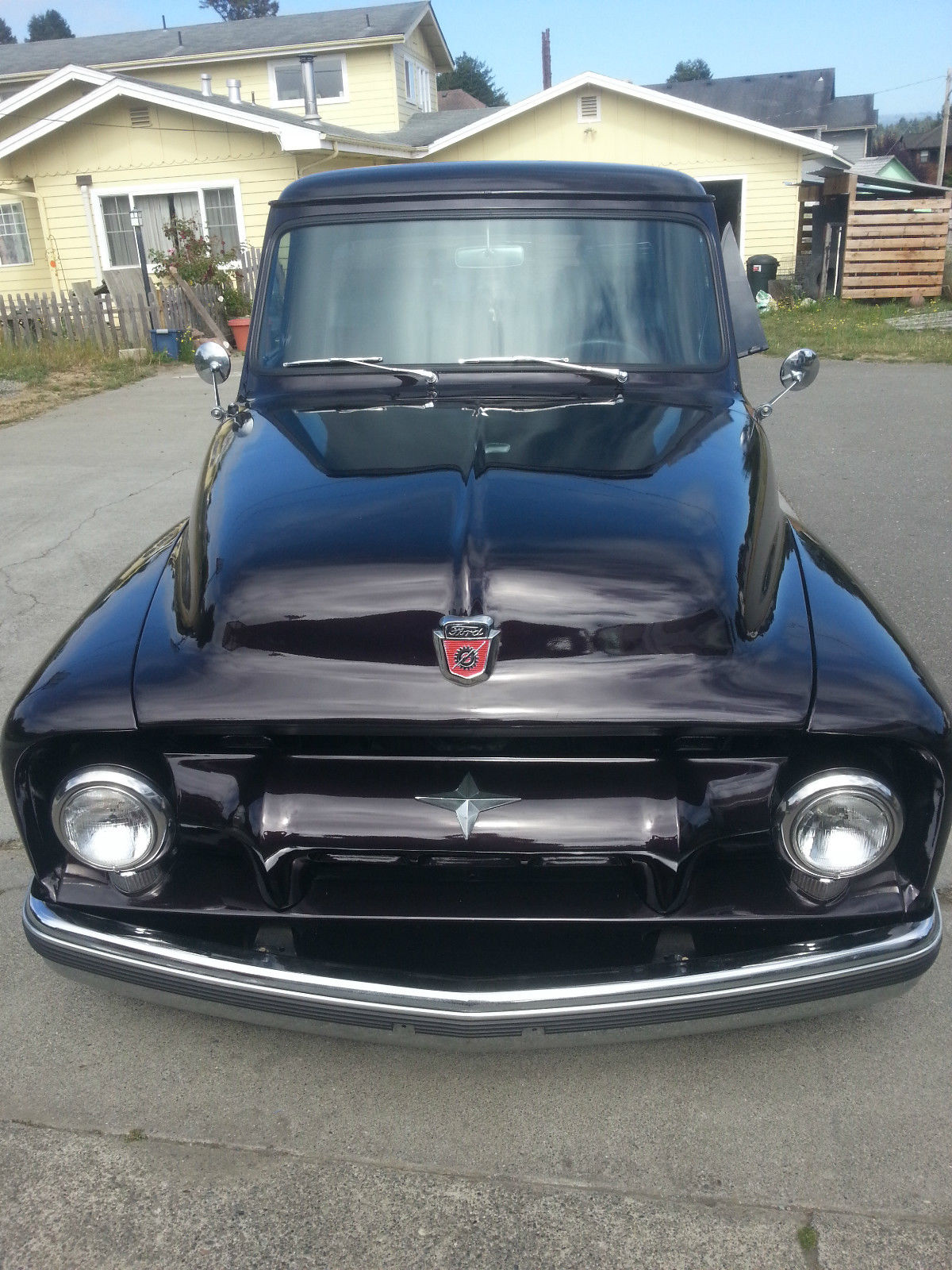 1954 midnight red pearl metallic Ford F-100 Standard Cab Pickup