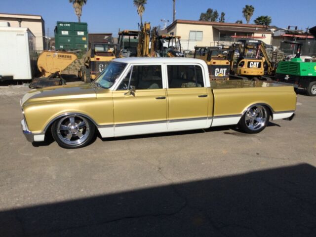 1967 Gold & White Chevrolet C-10 Extended Crew Cab Pickup