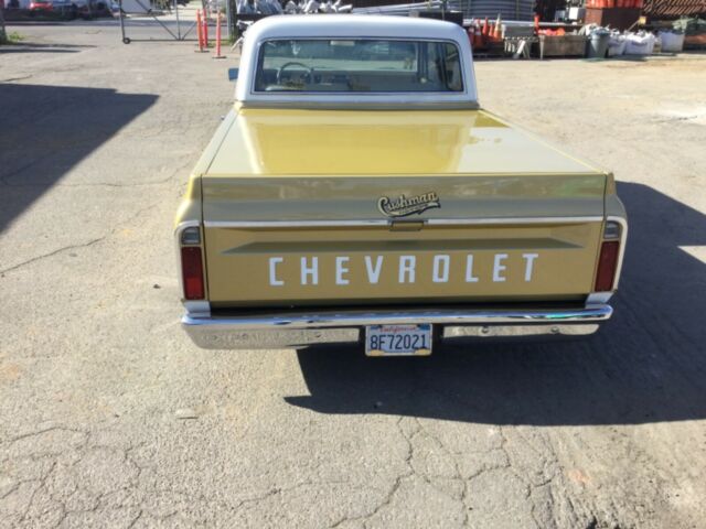 1967 Gold & White Chevrolet C-10 Extended Crew Cab Pickup