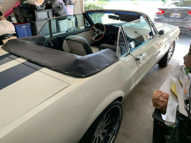1967 White/Blue Ford Mustang Convertible