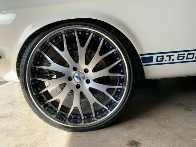 1967 White/Blue Ford Mustang Convertible