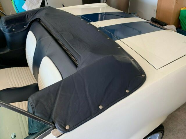 1967 White/Blue Ford Mustang Convertible