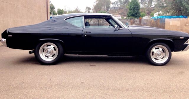 1969 black Chevrolet Chevelle Coupe