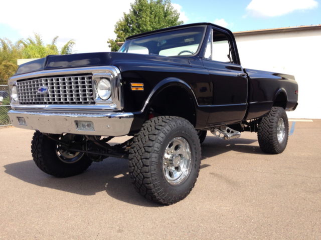 1970 black Chevrolet C-10 Standard Cab Pickup