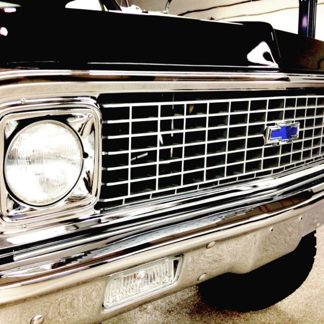 1970 black Chevrolet C-10 Standard Cab Pickup