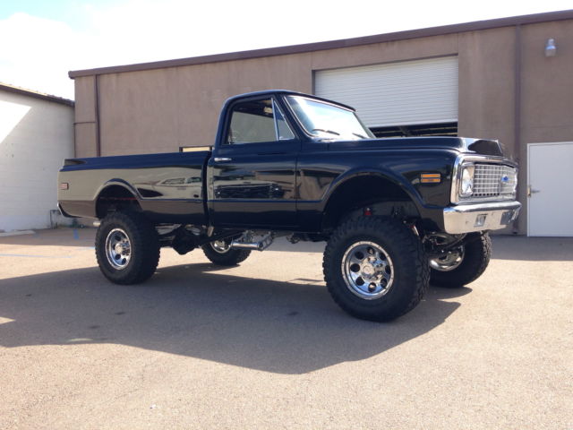 1970 black Chevrolet C-10 Standard Cab Pickup