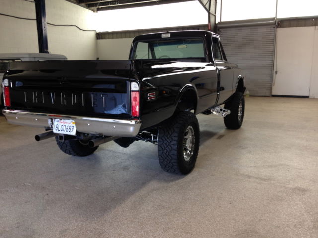 1970 black Chevrolet C-10 Standard Cab Pickup