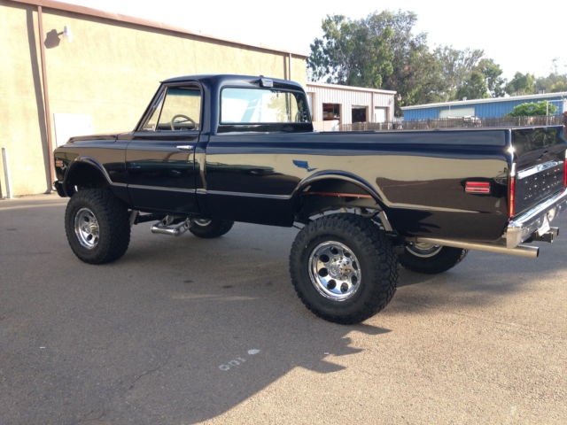 1970 black Chevrolet C-10 Standard Cab Pickup