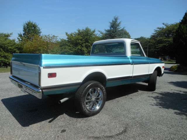 1970 metallic light blue Chevrolet C-10 pickup